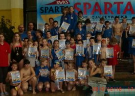 Mikołajkowe Mistrzostwa RWKS SPARTA w pływaniu.
